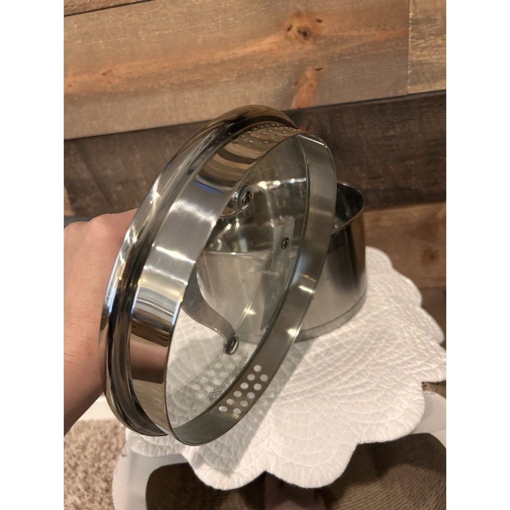 3.5QT David Burke Gourmet Pro Stainless Saucepan w/Steam Release Lid - Picture 8 of 11